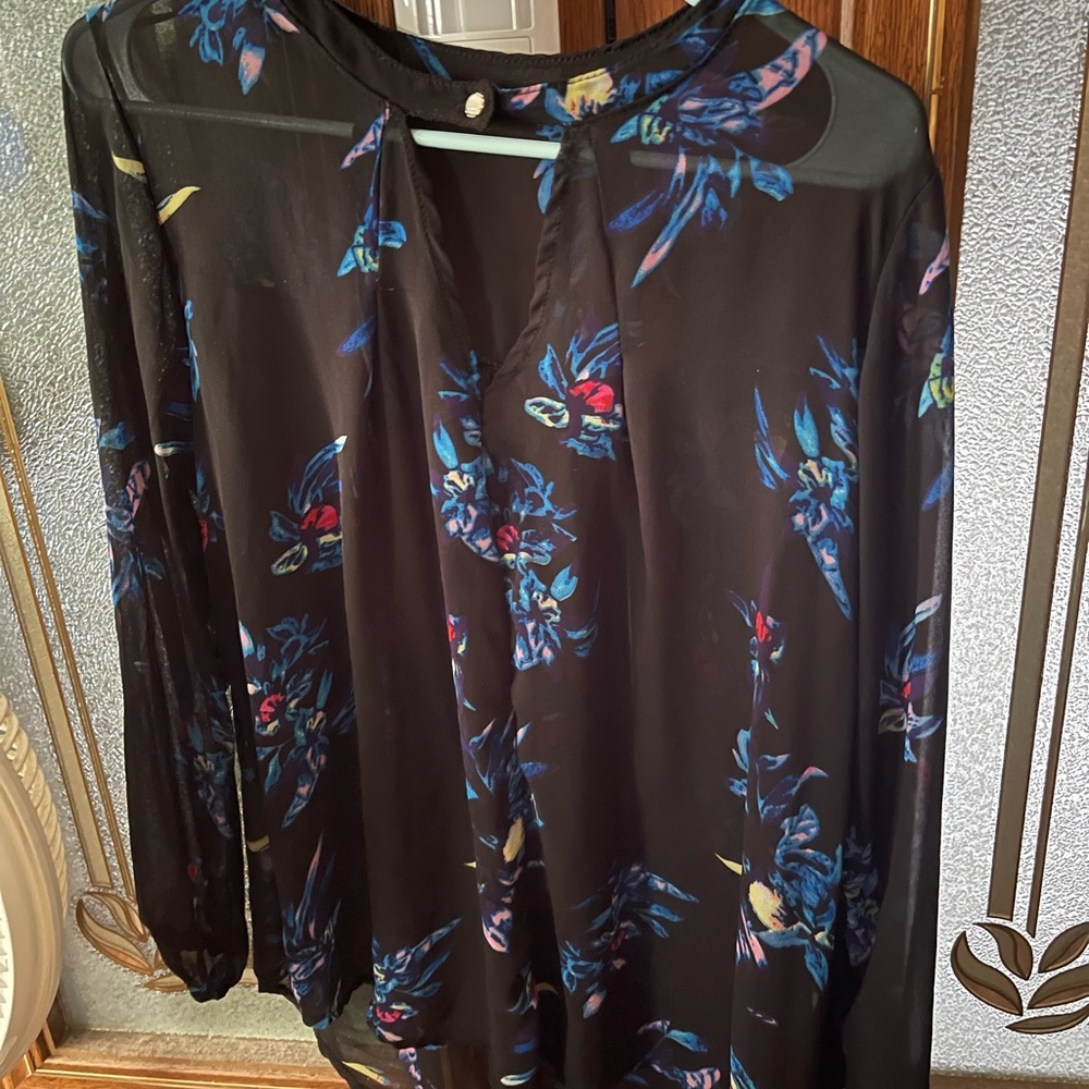 Floral Sheer Blouse
